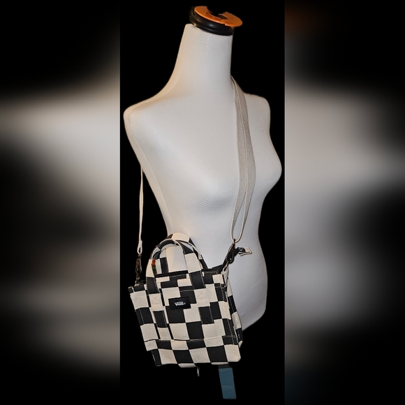 Stylish Black and White Vans Checkered Crossbody - Picture 1 of 7